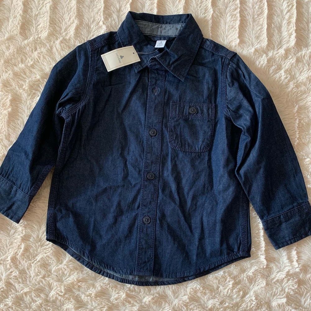 New Baby Gap Button Up Levi Shirt